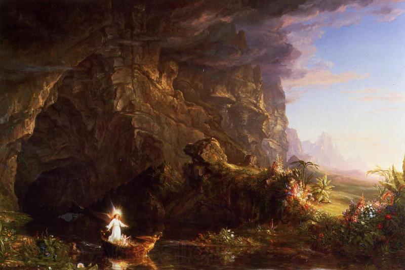 Thomas Cole The Voyage of Life Childhood